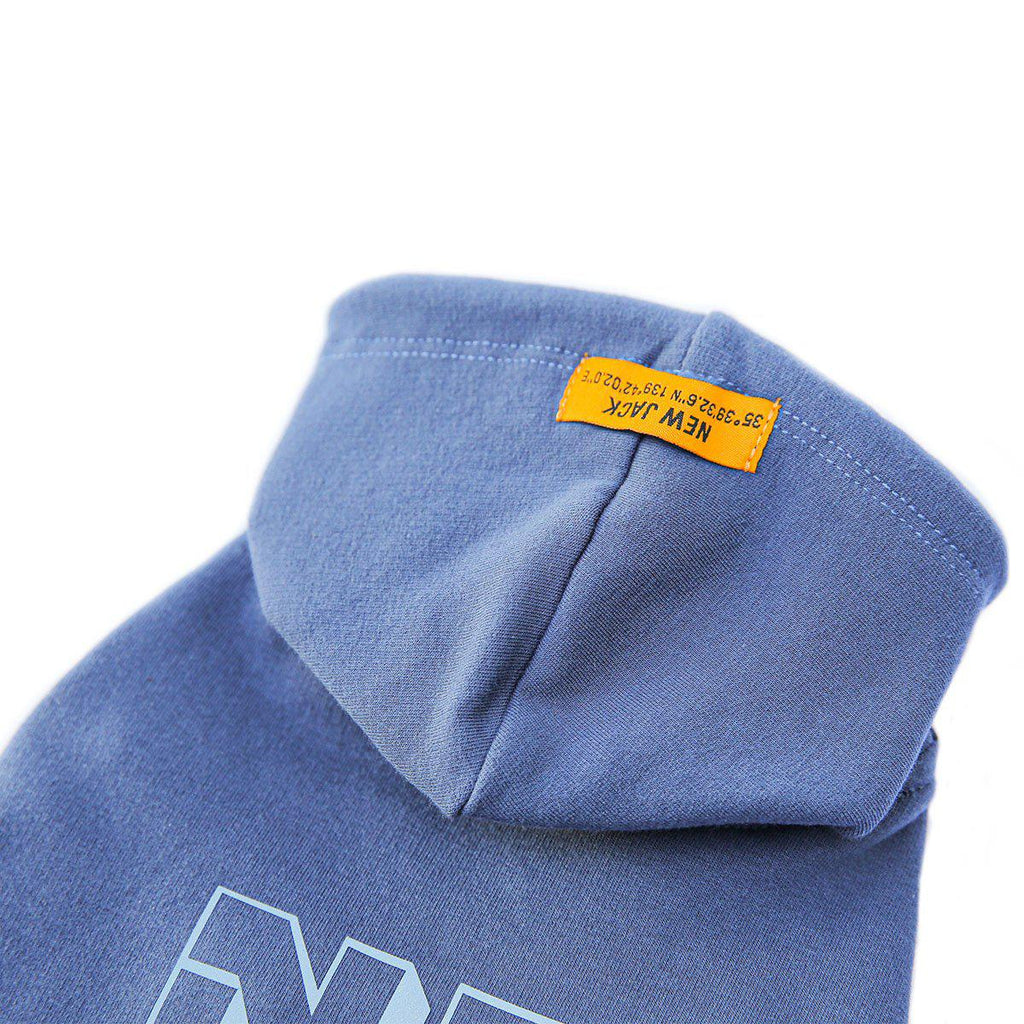 ワンホール裏起毛フーディー(BLUE)