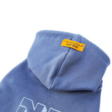 ワンホール裏起毛フーディー(BLUE)