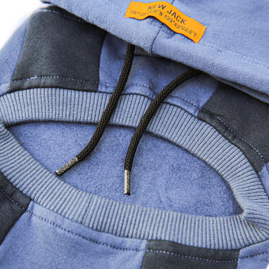 ワンホール裏起毛フーディー(BLUE)