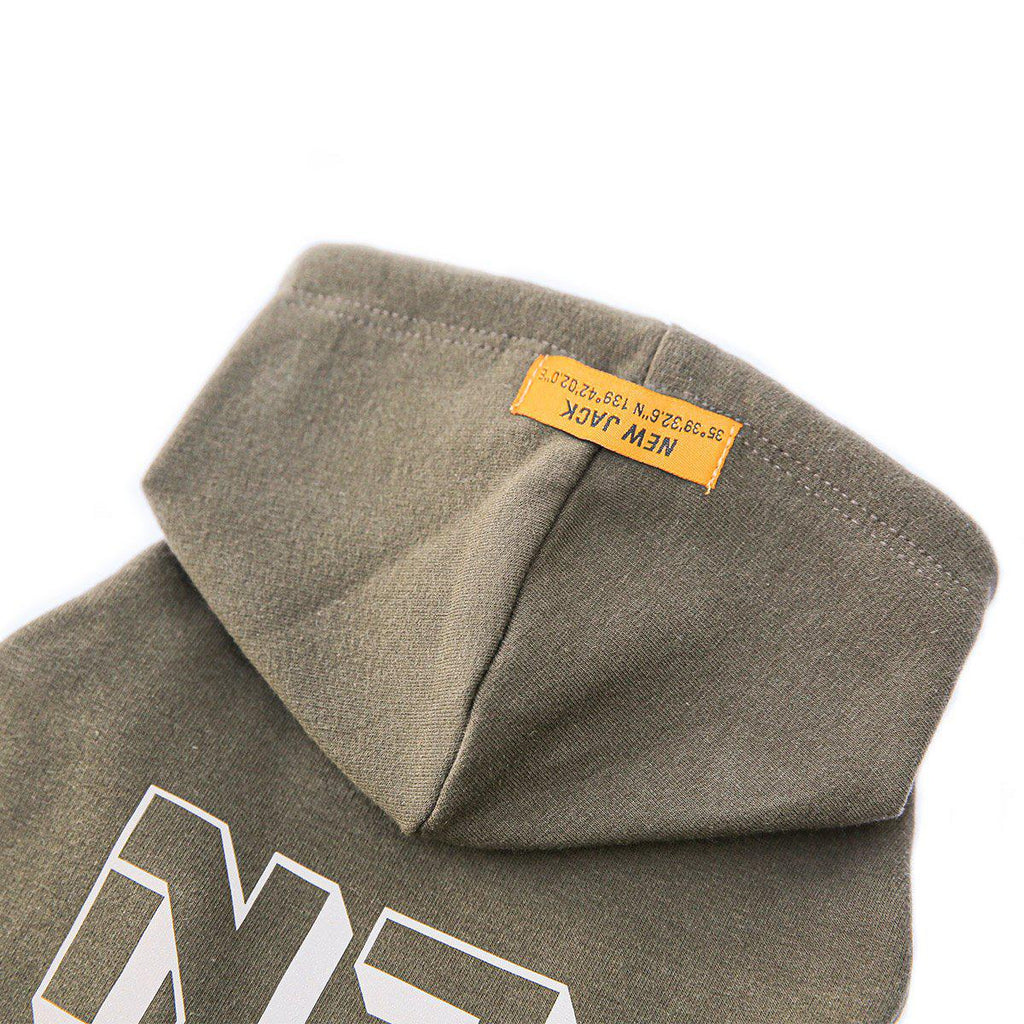 ワンホール裏起毛フーディー(KHAKI)