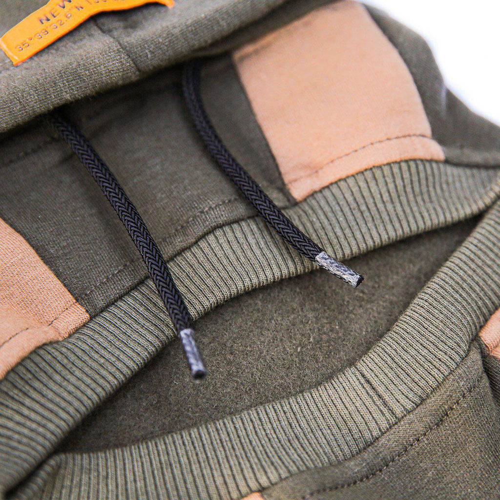 ワンホール裏起毛フーディー(KHAKI)