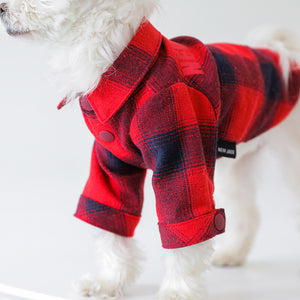 チェックシャツ (Red)