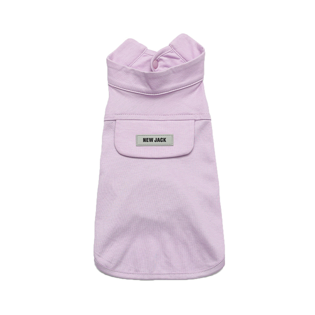 クールスタンドカラーシャツタンク(LAVENDER)