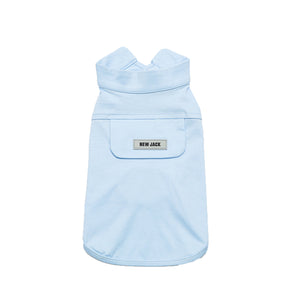 クールスタンドカラーシャツタンク(SKY BLUE)