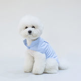 クールスタンドカラーシャツタンク(SKY BLUE)