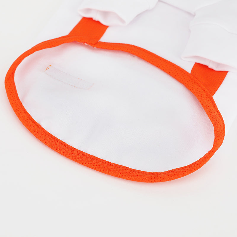 クルーサイドメッシュTシャツ (White)