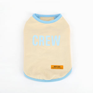 クルー サイドメッシュTシャツ (Beige)