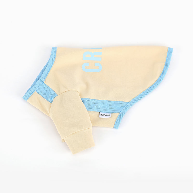 クルー サイドメッシュTシャツ (Beige)