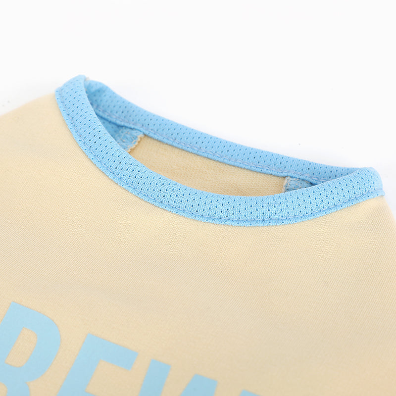 クルー サイドメッシュTシャツ (Beige)