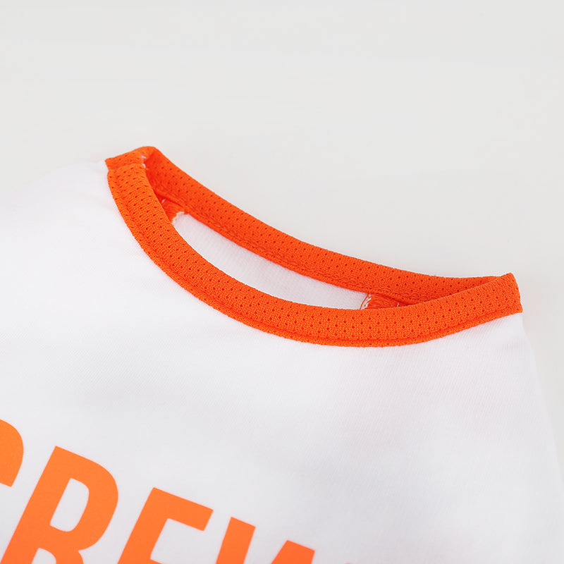 クルーサイドメッシュTシャツ (White)