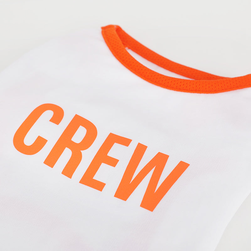 クルーサイドメッシュTシャツ (White)