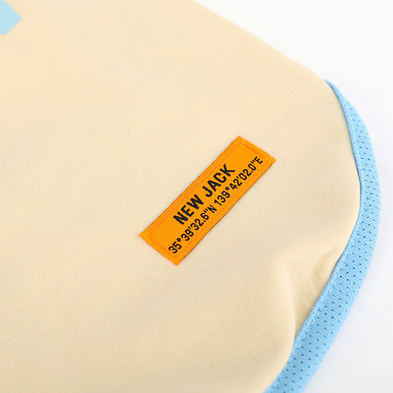 クルー サイドメッシュTシャツ (Beige)