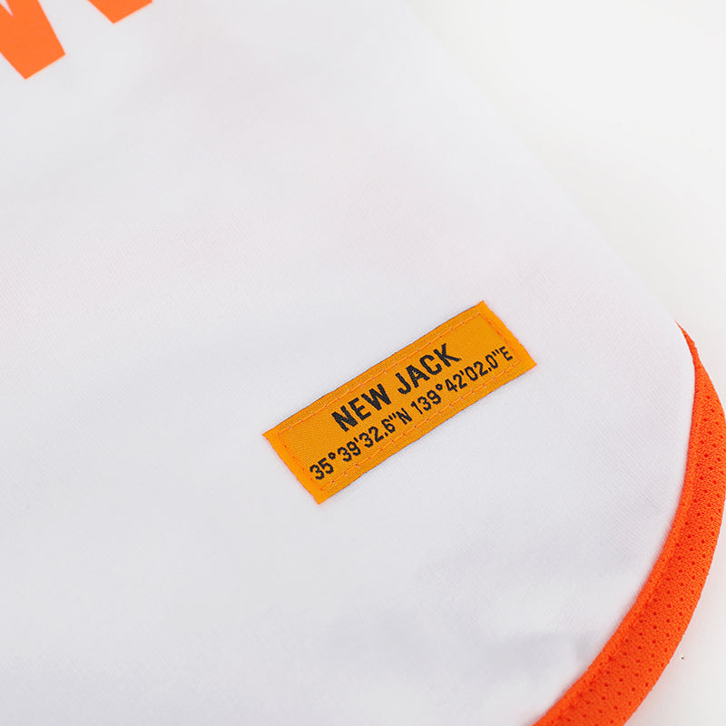 クルーサイドメッシュTシャツ (White)