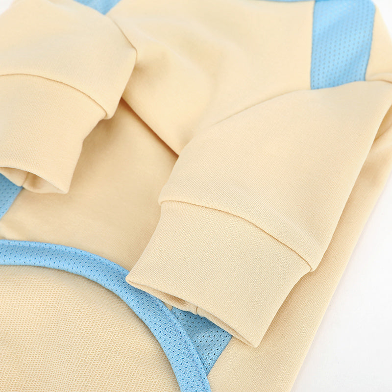 クルー サイドメッシュTシャツ (Beige)