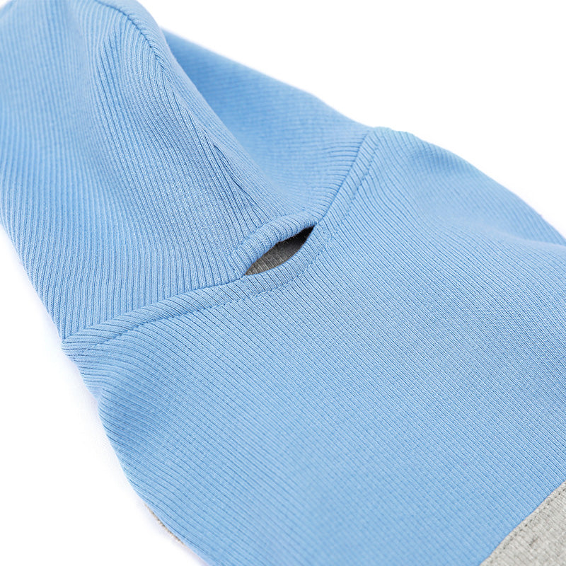 ワンホールストレッチフードロンパース(Sky Blue)