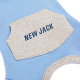 ワンホールストレッチフードロンパース(Sky Blue)