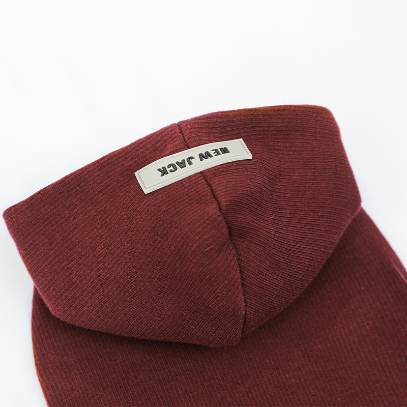 ワンホールストレッチフードロンパース(Wine)