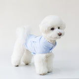 クールスタンドカラーシャツタンク(SKY BLUE)