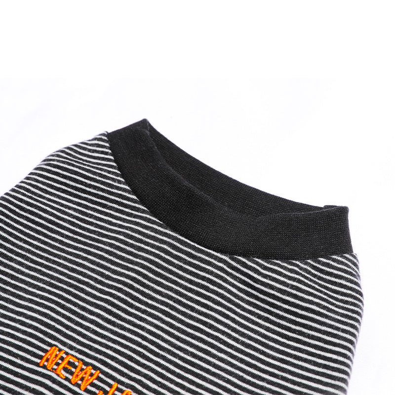 ワンホール刺繍ボーダー(Black)