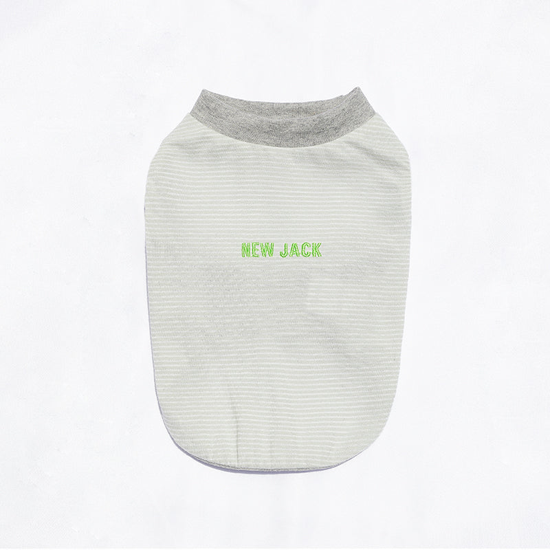 ワンホール刺繍ボーダー(Gray)