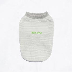 ワンホール刺繍ボーダー(Gray)