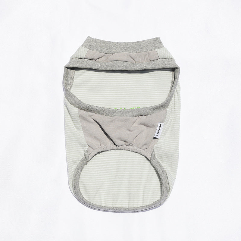 ワンホール刺繍ボーダー(Gray)