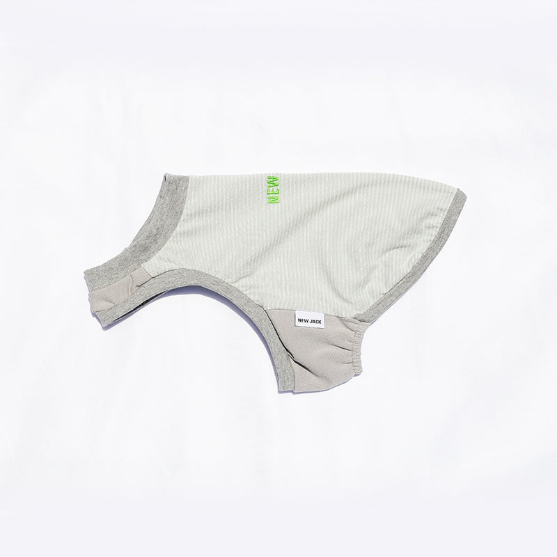 ワンホール刺繍ボーダー(Gray)