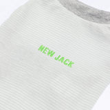 ワンホール刺繍ボーダー(Gray)