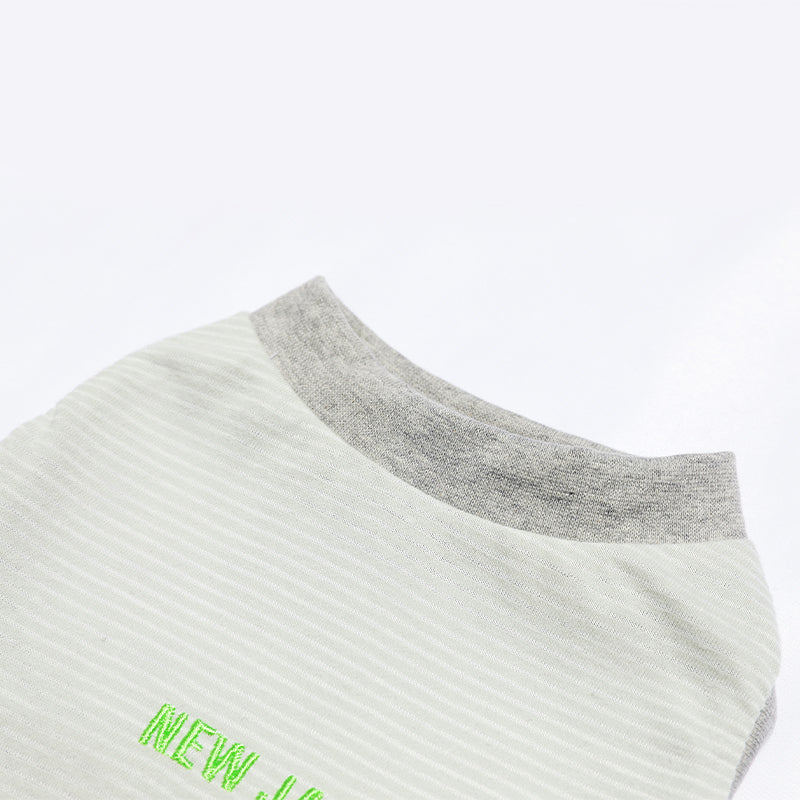 ワンホール刺繍ボーダー(Gray)