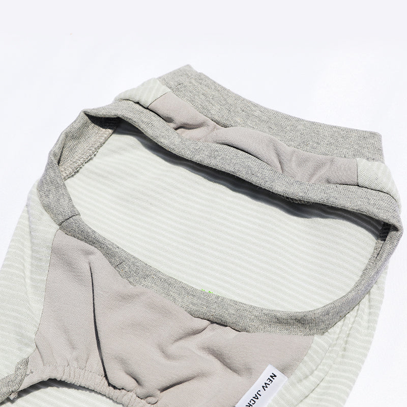 ワンホール刺繍ボーダー(Gray)