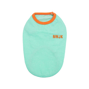 バイカラーコットンタンク(ミント)