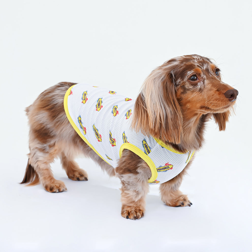 アロハロゴメッシュタンク(ホワイト)