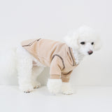 ステッチ裏起毛パーカー(ベージュ)