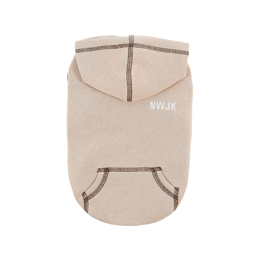 ステッチ裏起毛パーカー(ベージュ)