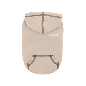 ステッチ裏起毛パーカー(ベージュ)