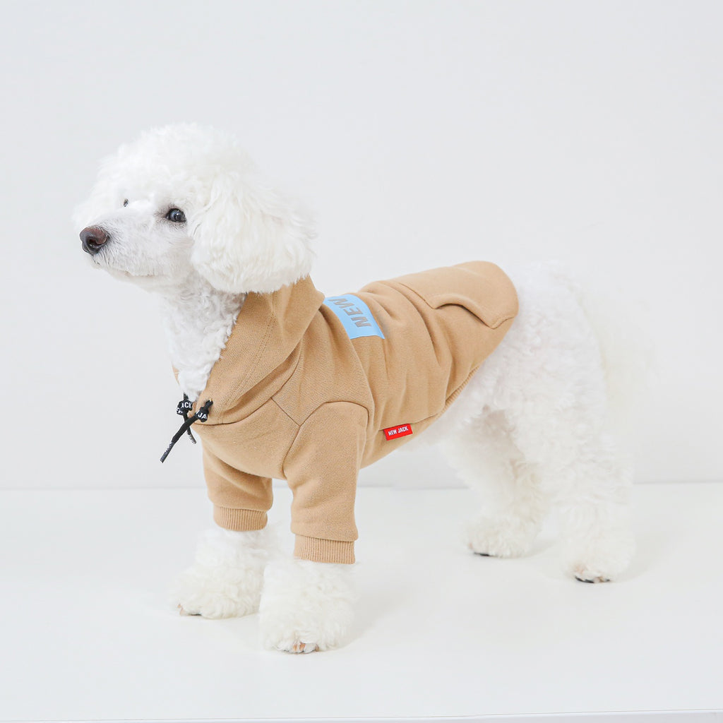 ボックスロゴフーディー(ベージュ)