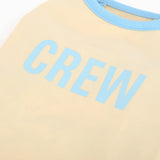 クルー サイドメッシュTシャツ (Beige)